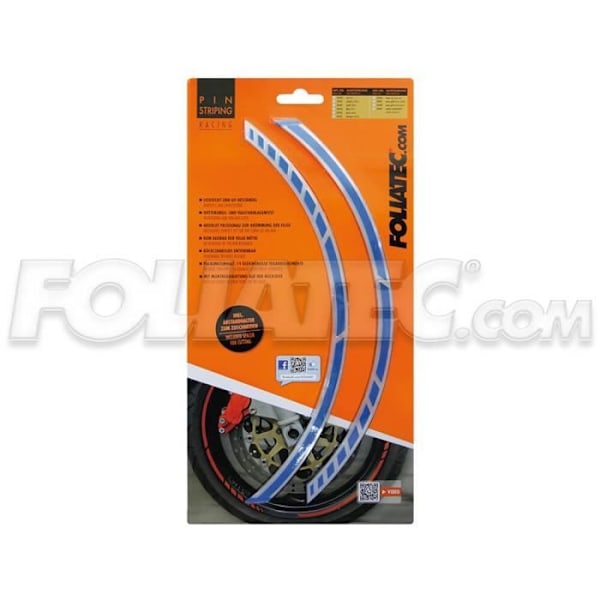 PIN Striping Racing - NEON - Keltainen - 14 segmentoa - 7 mm x 41 cm - Helppo käyttää