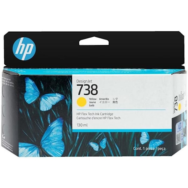 HP Muste/ 738 130-ml KEL DesignJ