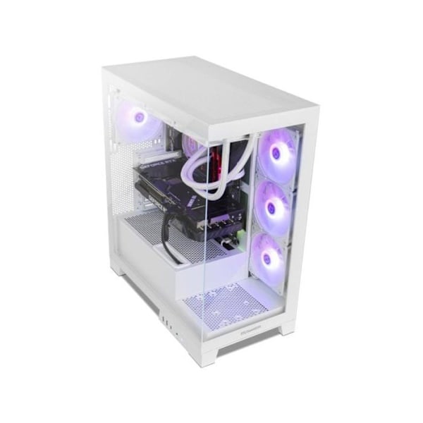 NOX Hummer GLOCK ARGB Semitårn ATX Tempereret Glas USB-C Hvid