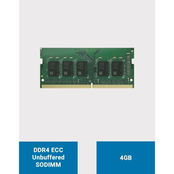 Muistin laajennus - Synology - D4ES02-8G - 8 Go - DDR4 ECC Unbuffered - SODIMM