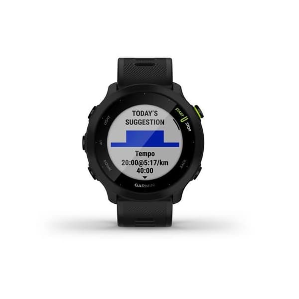Liitetty urheilukello - GARMIN - Forerunner 55 - Musta