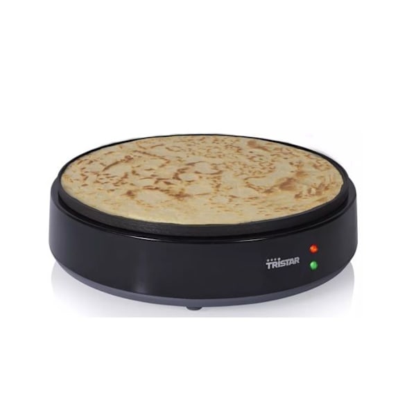 Crêpière - TRISTAR - 30 cm - 1200 W - Hurtig opvarmning - Non-stick - 10 varmeindstillinger Svart
