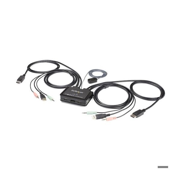 KVM-svitsj - STARTECH - SV211DPUA4K - 2 Porte - 4K 60 Hz - Audio 3,5 mm