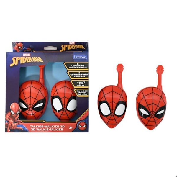 Talkies-walkies - LEXIBOOK - Spiderman 3D - Rækkevidde 200m - Ergonomisk design - 2 kanaler