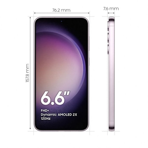 Samsung Galaxy S23+ 5G 8GB/256GB Violette (Lavendel) Dobbelt SIM Lavendel