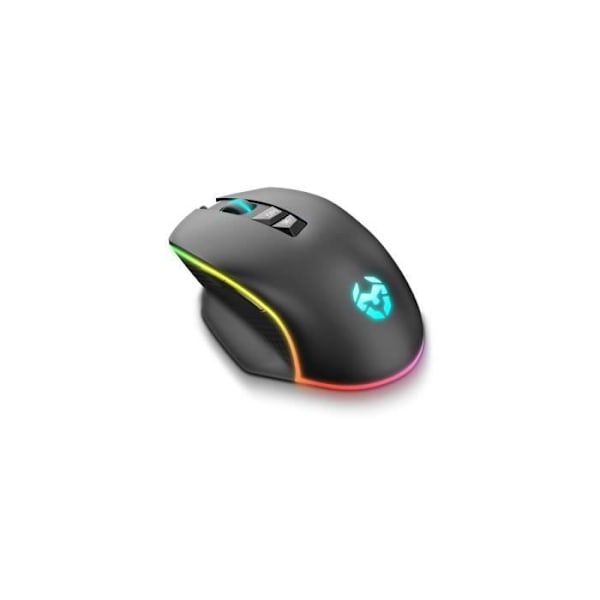 Gamingmus med LED Krom Keos 6400 dpi RGB Sort