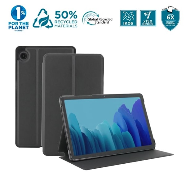 Eco-designet Cover - MOBILIS - Galaxy Tab A9 8.7'' - Stødabsorberende - Genbrugsmaterialer - Unisex Svart