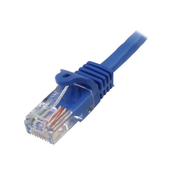 STARTECH Netværkskabel Cat5e UTP uden krog - 7 m Blå - Ethernetkabel RJ45 anti-snuble - Patchkabel