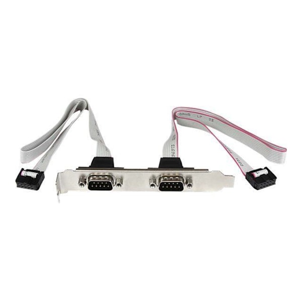 2-Port 16-tommer DB9 seriel portbeslag - STARTECH - Grå