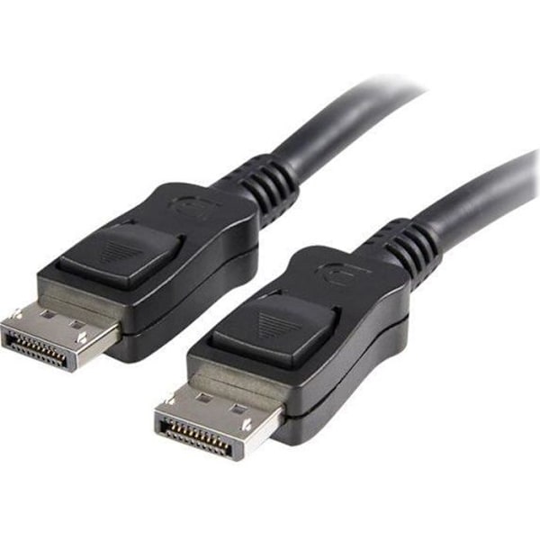2 m DisplayPort 1.2 -sertifioitu kaapeli - 4K x 2K - 2 m DP 1.2 4K -kaapeli lukolla - M / M - DISPL2M