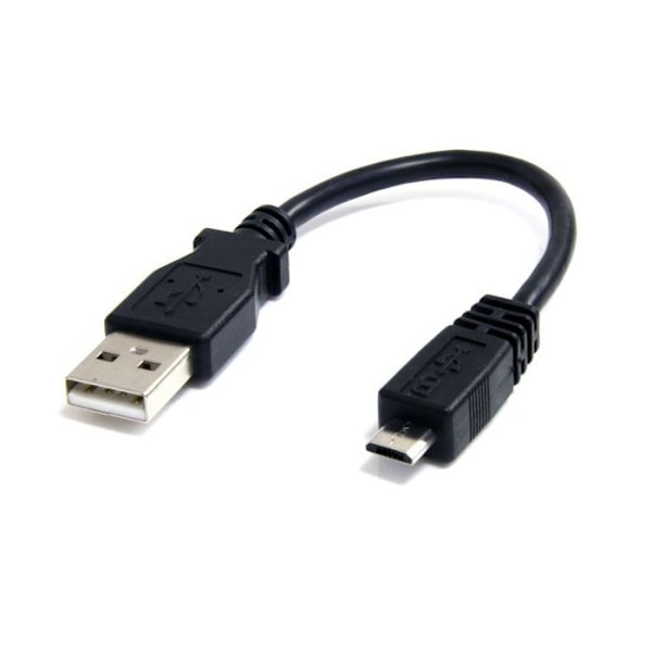 15 cm USB 2.0 A - Micro B -kaapeli - STARTECH - Musta - Elinikäinen takuu