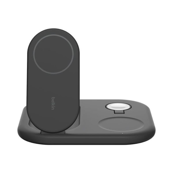 Trådløs ladestander + strømadapter - Belkin - Belkin BOOST CHARGE 3-i-1 - Trådløs ladestander - magnet Sort