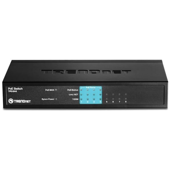 TRENDnet TPE-S44 - 8-portars Ethernet 4+4 PoE Switch