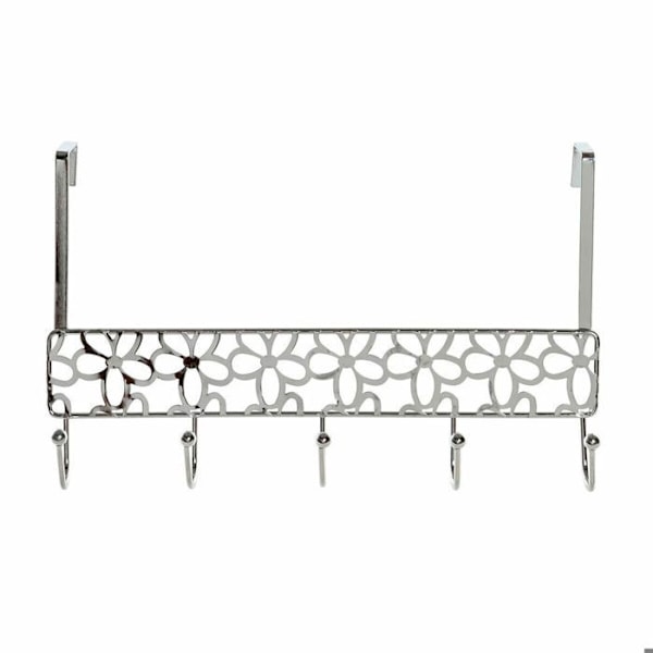 Klädhängare i metall i plast för dörrar DKD Home Decor silver-
