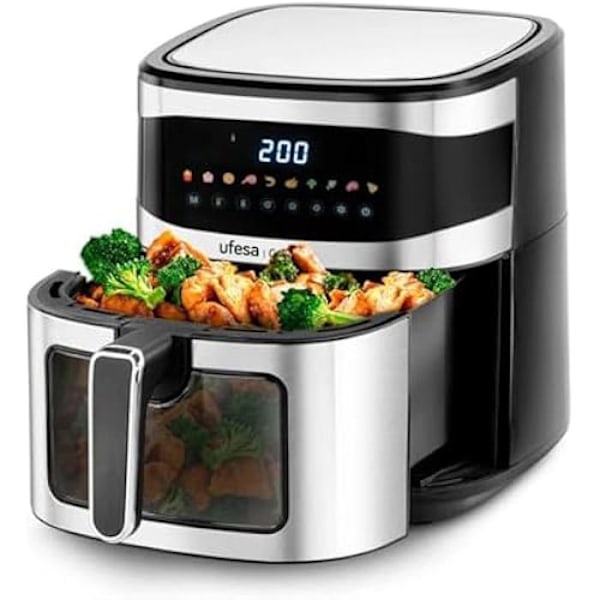 Luftfriter - UFESA - Cardinal - 6,5 liter - 1600 W - 360° teknologi Sort