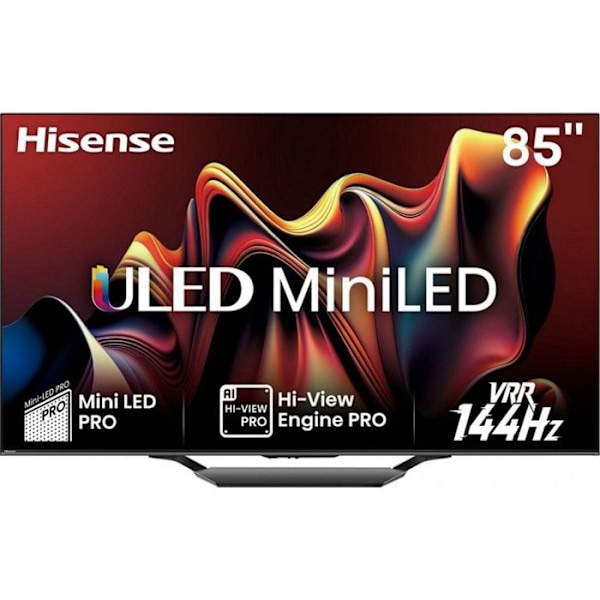 Hisense TV QLED MiniLED 85U7NQ 2024 Antracit