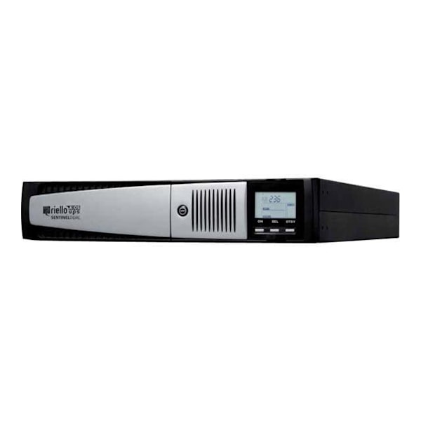 Riello UPS Sentinel Dual SDH 1500 UPS AC 220-230-240 V 1,35 kW 1500 VA RS-232, USB-udgangsstik: 8 2U 19" sort Sort