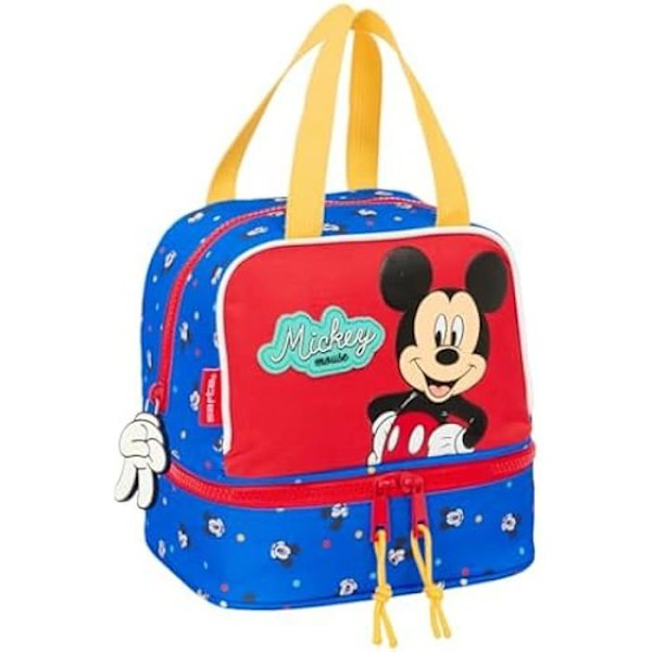 Lunchbag - SAFTA - Mickey Mouse God Dag - Dimensioner 20x15x20 cm - Maximal motståndskraft - För barn