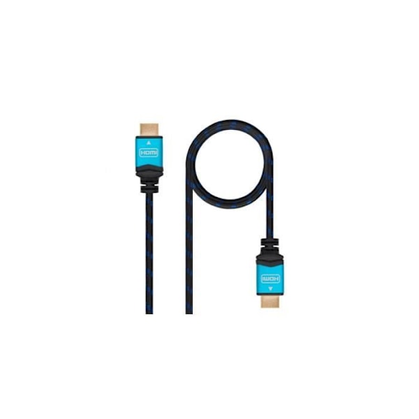 TooQ 10.15.37 V2.0 HDMI Kabel Svart Blå 0,5m