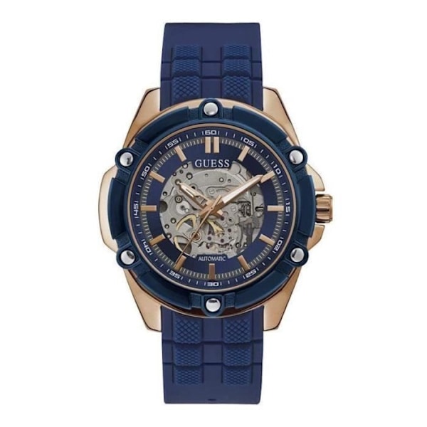 Automatisk Ur - Guess - GW0061G3 - Rosaguld - Blå - Resin/Silikone Rose guld, blå