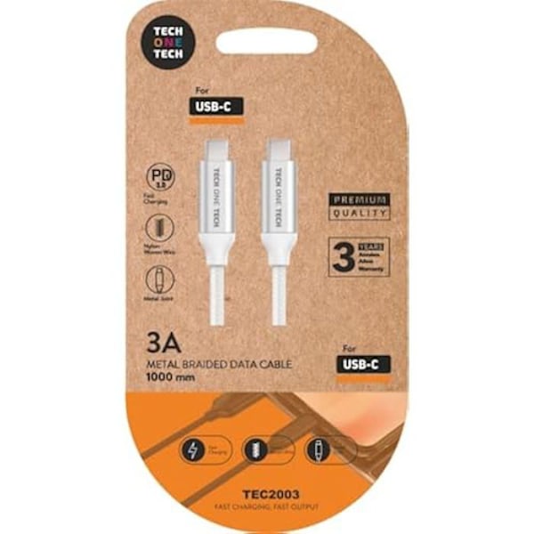 TECH ONE TECH TECH1TECH USB 2.0-kabel TEC2204/ USB Tipo-C Macho