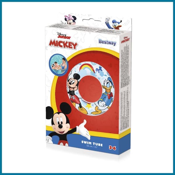 Opbla inflatable - BESTWAY - Mickey Mouse - Barn - 48 cm Multifarvet