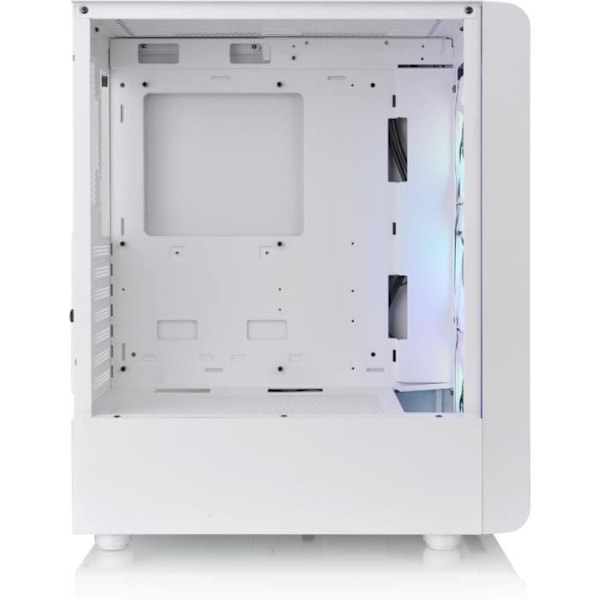 Mid Tower PC-kotelo ilman virtalähdettä - THERMALTAKE S200 TG ARGB (valkoinen) - ATX/Micro ATX - 3x120mm A-RGB - USB 3.0/2.0 - Karkaistu lasi