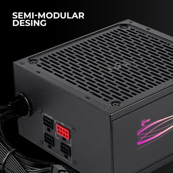 Strømforsyning - Aerocool - LUX PRO RGB 750M - 750W - 80Plus Bronze - RGB LED belysning
