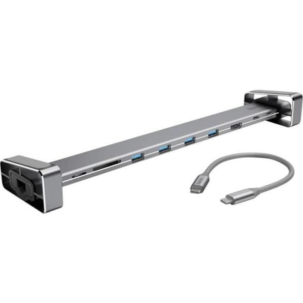USB-C-tukiasema - HAMA - Universaali - 9 Porttia - Sisäinen Virtalähde - Yhteensopiva PC:n kanssa