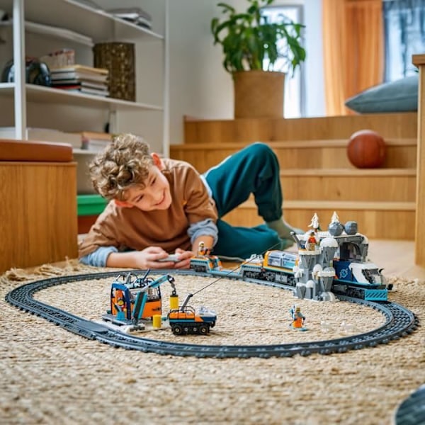 LEGO City 60470 Ekspresstoget til Arktiske Udforskere - Spil til Drenge fra 7 år Flerfärgad
