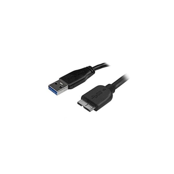 USB 3.0 slim A til Micro B kabel - 50 cm - Sort - STARTTECH