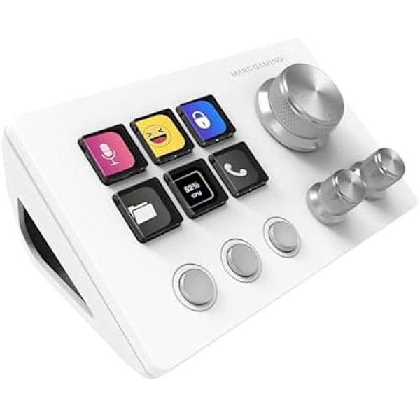 Control Deck - MARS GAMING - MSD-Two - 6 Touch LCD Tilpasselige - 3 Knapper - 3 Multifunktionelle Valsen