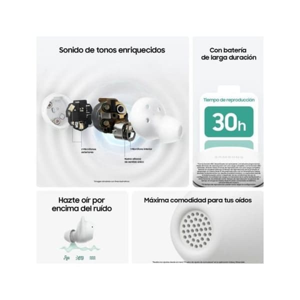 Samsung Galaxy Buds FE Bluetooth Harmaa (grafiitti) SM-R400N Grå (grafit)