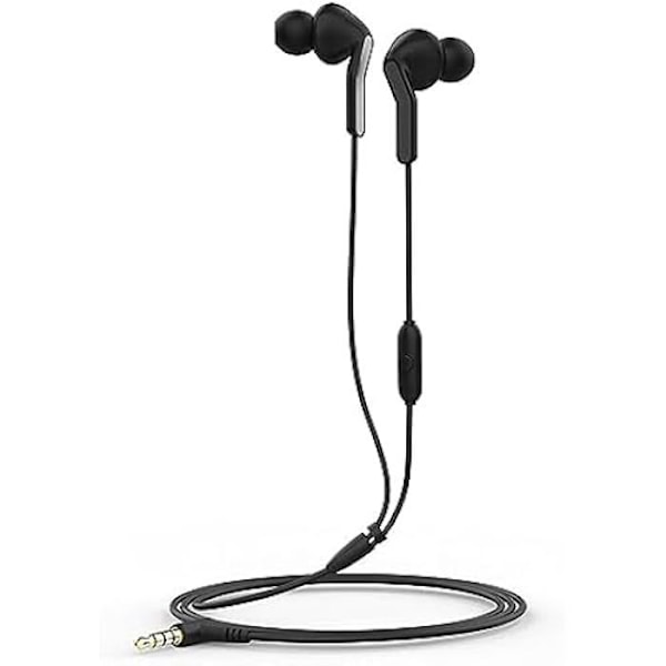 Stereo headphones - MUVIT - E57 - 3.5mm - Farve Sort - Lyd af høj kvalitet Svart