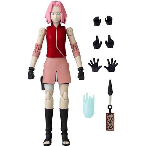 Anime Heroes figur - BANDAI - Naruto Shippuden - Haruno Sakura - 16 artikulationspunkter