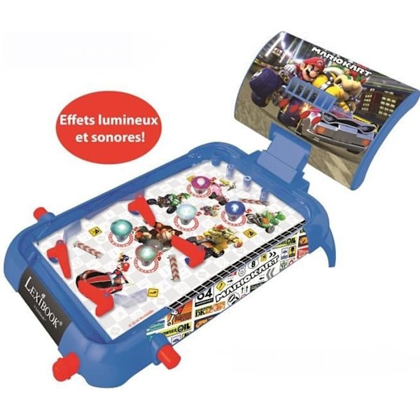 MARIO KART - Elektronisk Flipper - Lys- og Lyd Effekter - LEXIBOOK Blå