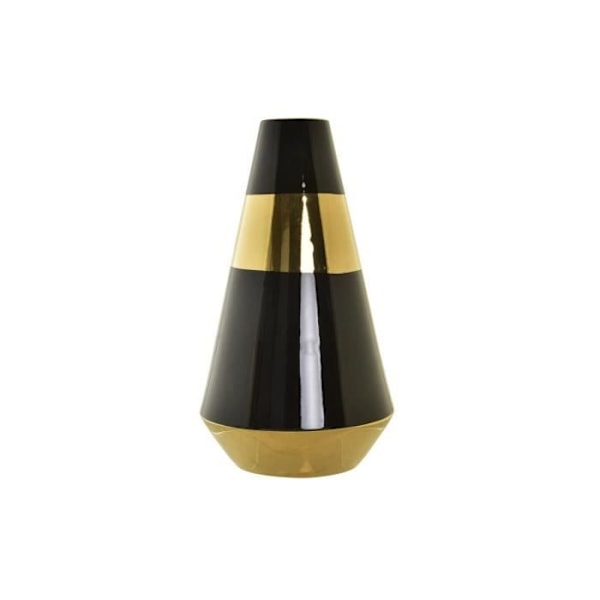 guldvas, tvåfärgad modern design 35 cm