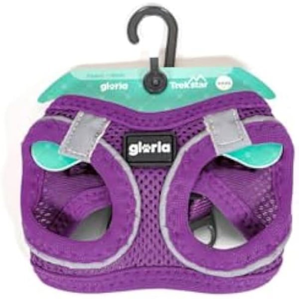 Hundesele - GLORIA - Trek Star - Størrelse M - Farve Lilla - Dimensioner 15,16 x 1,73 x 19,77 cm mångfärgad