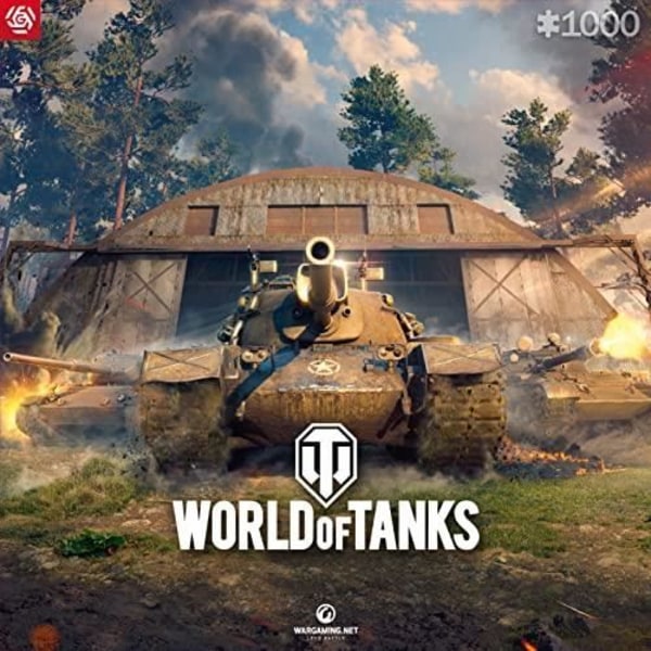 Palapeli Hyvä Saalis - World of Tanks Roll Out - 1000 kappaletta - voimakkaat ja rikkaita värejä