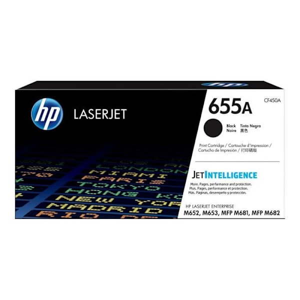 HP 655A - CF450A tonerpatron - Original - LaserJet - Sort