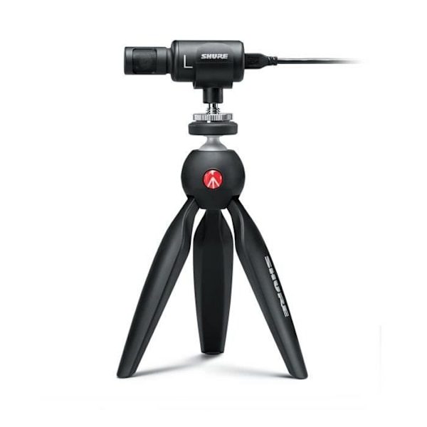 SHURE MV88+DIG-VIDKIT - Streaming - Stereo digital kondensatormikrofon til Apple og Android