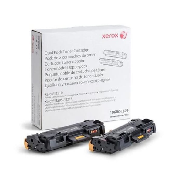 Toner kit - XEROX - 106R04349 - Sort - Laser - Generisk kompatibel