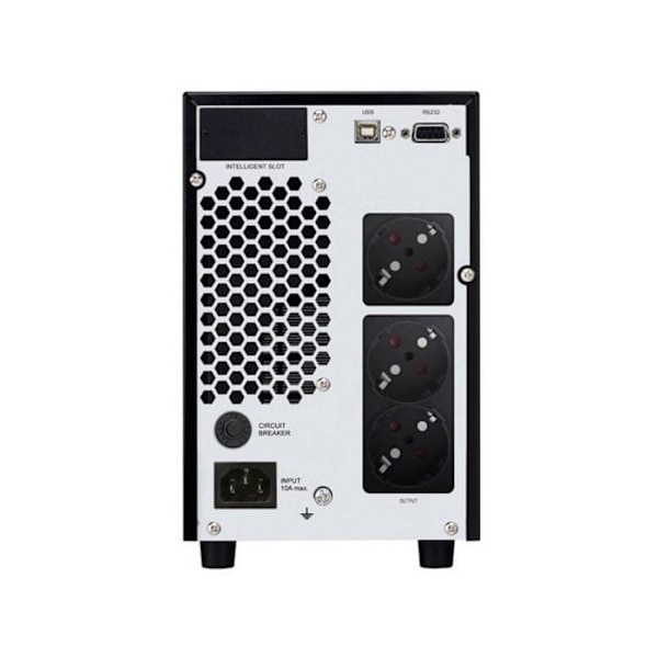 UPS - PHASAK - Serie Pro 2000VA - 1600W - Dubbelkonvertering - Programmerbar - Svart