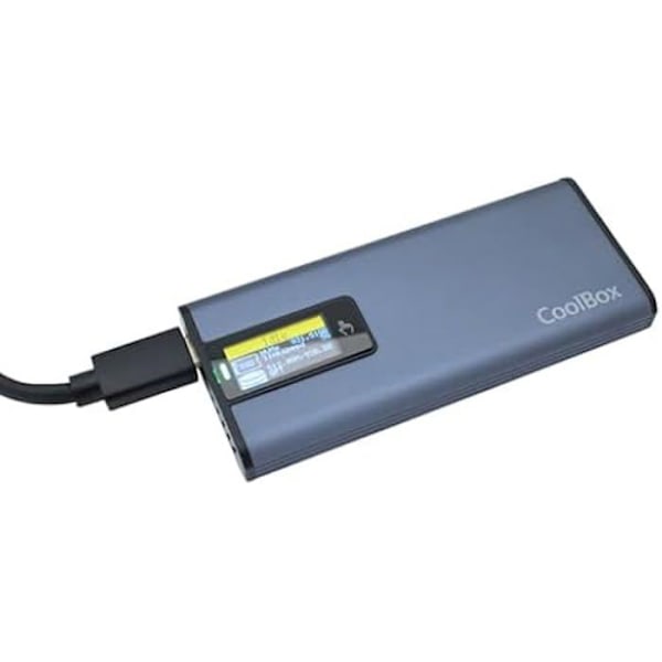 SSD kabinet - COOLBOX - miniChase PS32 - USB 3.2 10 Gbps - Aluminium - Touch Screen
