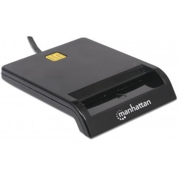 USB 2.0 älykortinlukija Manhattan 102049 - Musta