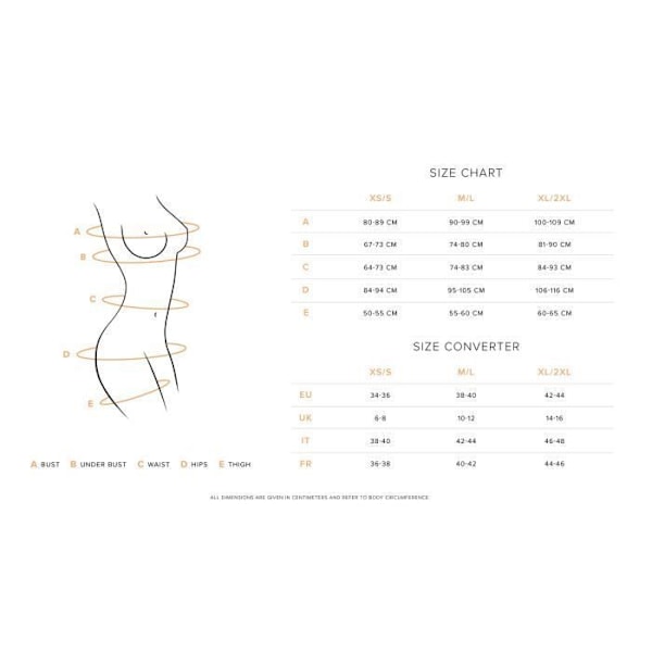 Obsessiv - Nuites Ensemble Tre Delar - Svart S/M - S / M
