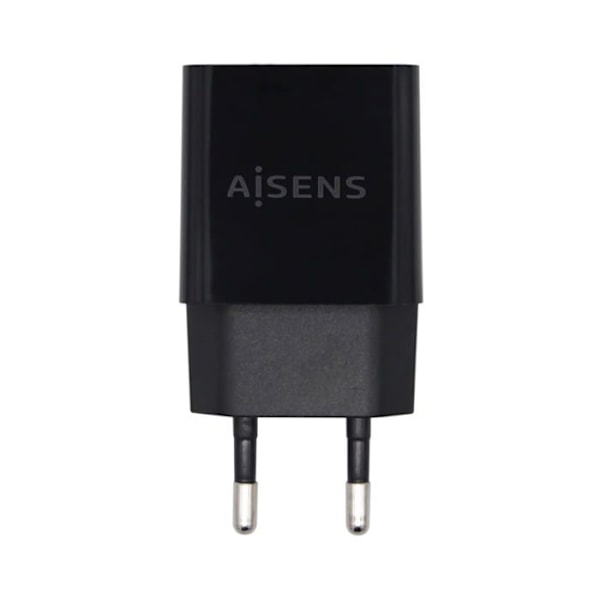 Aisens telefonoplader - 1 - Højtydende USB-lader sort Sort