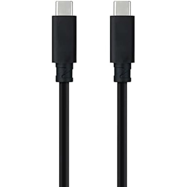 NANOCABLE 10.01.4100 USB 3.1 Gen2-kabel 10 Gbps 5A 4K/60Hz USB-C/M-USB-C/M Sort 0,5 m