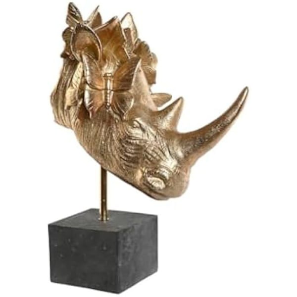 Koristehahmo - KOTI ESPRIT - S3054025 - Kultainen musta - 33 x 24 x 43,5 cm - Sisustus Flerfärgad