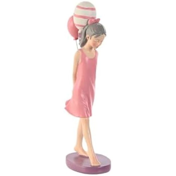 Koristehahmo - HOME ESPRIT - Mauve Rose - 11 x 7 x 27 cm - Tytölle - Sisäkäyttöön Flerfärgad